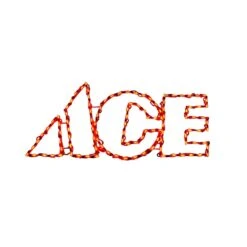 Holiday Bright Lights LED Red ACE Sign 19 In. Yard Decor