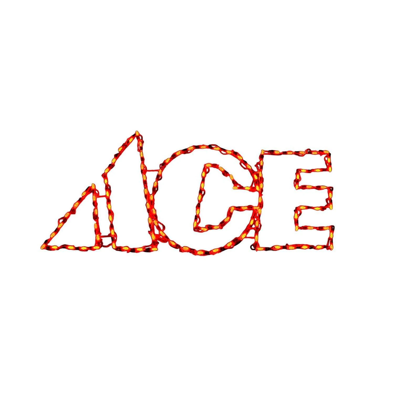 Holiday Bright Lights LED Red ACE Sign 19 In. Yard Decor 3 Holiday Bright Lights LED Red ACE Sign 19 In. Yard Decor