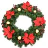 Celebrations Home 30 In. D LED Prelit Warm White Poinsettia Wreath 1 Celebrations Home 30 In. D LED Prelit Warm White Poinsettia Wreath -Roman Shop 07e69626 5ee1 4070 a9f1 f523d750c72c