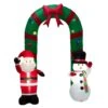 Glitzhome Santa Snowman Gate Arch 96.06 In. Inflatable -Roman Shop 08698e8b 8d6c 4221 b54e fecc682e152f