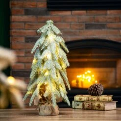 Glitzhome 1-1/2 Ft. Full LED 20 Ct Frosted Artificial Christmas Tree -Roman Shop 097be313 ffe0 4811 8d66 e69ee4e31974