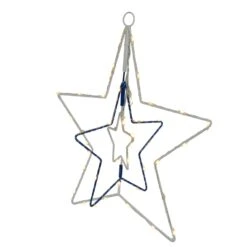 Celebrations LED Clear/Warm White Star 12 In. Hanging Decor