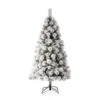 Glitzhome 6 Ft. Pencil LED 300 Ct Snow Flocked Pencil Pine Christmas Tree -Roman Shop 14183e8b c1e3 4c65 bb70 881864235b5e