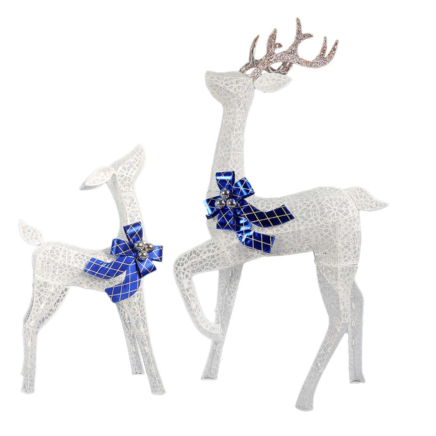 Celebrations LED Glittery Buck And Fawn 24 In. Yard Decor 3 Celebrations LED Glittery Buck And Fawn 24 In. Yard Decor