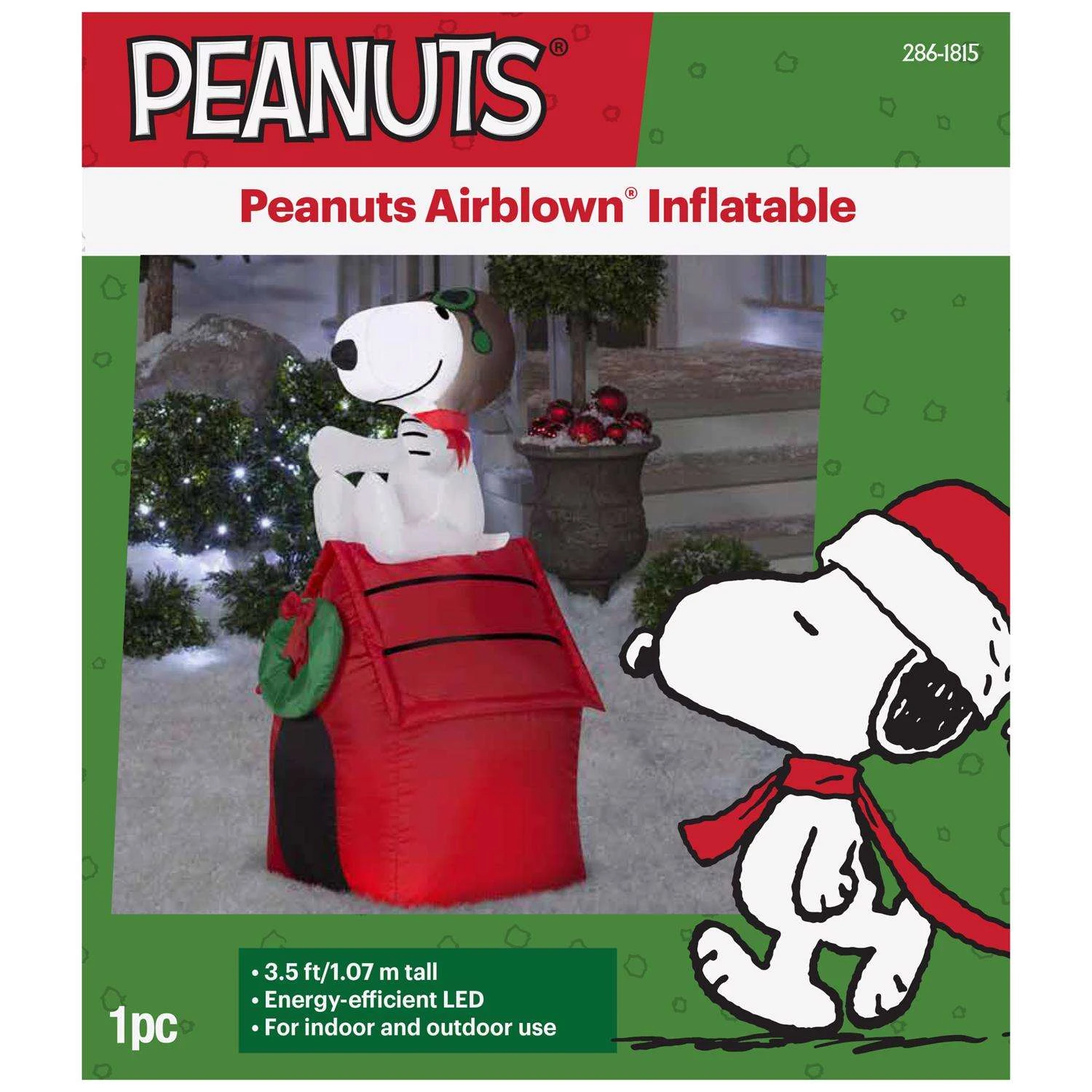 Gemmy LED Snoopy On House 3.5 Ft. Inflatable 5 Gemmy LED Snoopy On House 3.5 Ft. Inflatable - Image 3