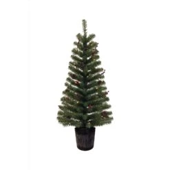 Celebrations 4 Ft. Full LED 35 Ct Northern Pine Tree Prelit Incan Color Changing Christmas Tree
