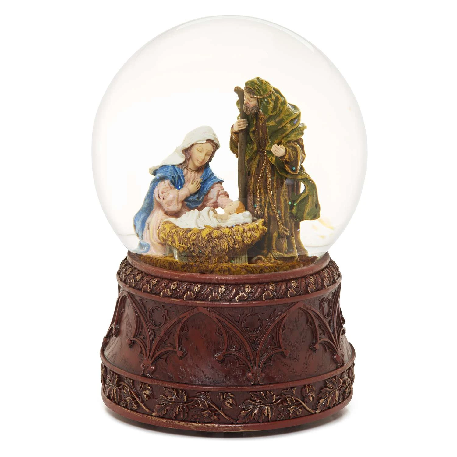 Roman Glitter Dome Multicolored Musical Holy Family Indoor Christmas Decor 6.75 In. 4 Roman Glitter Dome Multicolored Musical Holy Family Indoor Christmas Decor 6.75 In. - Image 2