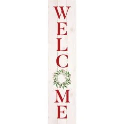 P Graham Dunn Multicolored Welcome Porch Sign 47 In.