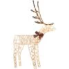 Sienna LED White 3D Wire Buck 4 Ft. Yard Decor -Roman Shop 31b17e84 751a 4542 bf9a 44f40c63f0c0
