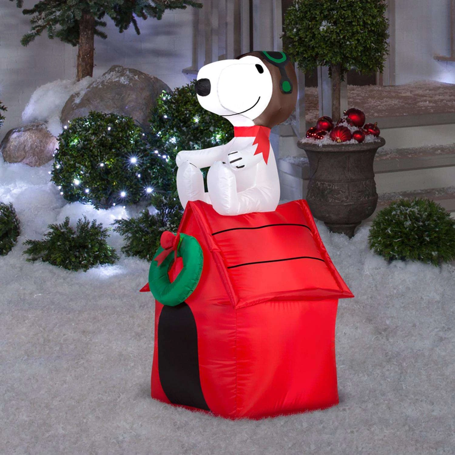 Gemmy LED Snoopy On House 3.5 Ft. Inflatable 4 Gemmy LED Snoopy On House 3.5 Ft. Inflatable - Image 2
