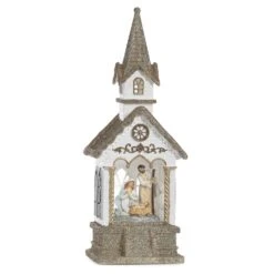 Roman Confetti Lite LED Multicolored Holy Church Swirl Table Decor 11 In.