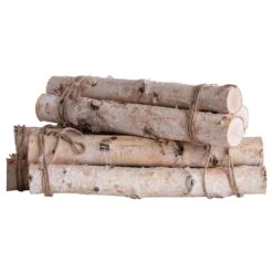 Creative Co-Op Seasonal Blooms Brown/White Log Bundle