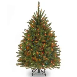 National Tree Company 4-1/2 Ft. Full Incandescent 450 Ct Dunhill Fir Christmas Tree