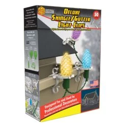 Adams® Adams Deluxe Shingle/Gutter Light Clips 50 Pk