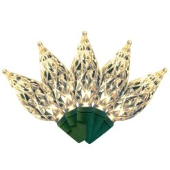 Holiday Bright Lights LED Mini Warm White 50 Ct Novelty Christmas Lights