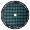 Celebrations Home Black/Green/White Merry Christmas Tree Skirt 27 In. -Roman Shop 456e8741 1eef 49da 943f f2083f656592