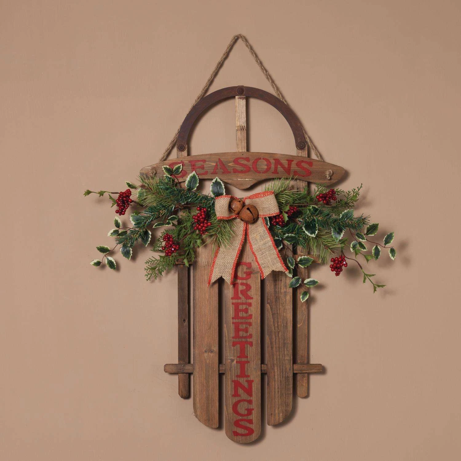 Gerson Multicolored Season's Greetings Indoor Christmas Decor 27 In. 4 Gerson Multicolored Season's Greetings Indoor Christmas Decor 27 In. - Image 2