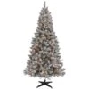 Celebrations 7-1/2 Ft. Slim Incandescent 300 Lights Flocked Fir Christmas Tree -Roman Shop 47fe008c 8b22 4d21 9b6c 311ab52314c0