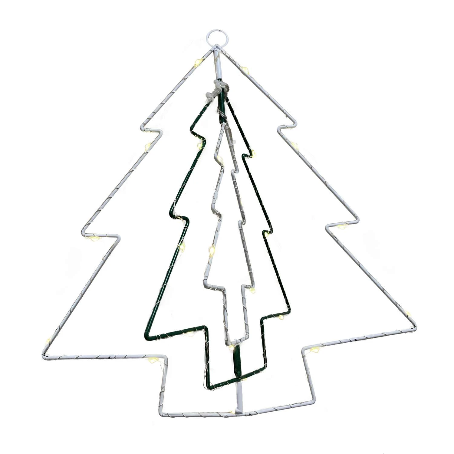 Celebrations LED Clear/Warm White Tree 12 In. Hanging Decor 3 Celebrations LED Clear/Warm White Tree 12 In. Hanging Decor