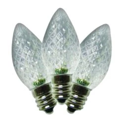 Holiday Bright Lights LED C7 Pure White 25 Ct Replacement Christmas Light Bulbs