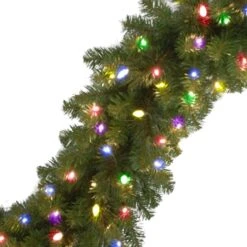 Celebrations Platinum 14 In. D X 9 Ft. L LED Prelit Multicolored Mixed Pine Christmas Garland -Roman Shop 669d5835 d790 4997 8c05 298efd105499