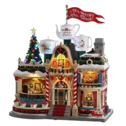 Lemax LED Multicolored Mrs. Claus Tea Christmas Village 14 In.