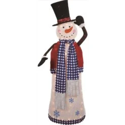 Celebrations Incandescent Warm White Snowman 5 Ft. Yard Decor