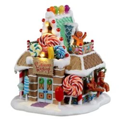Lemax LED Multicolored Lollipops Shop Christmas Village 7 In.