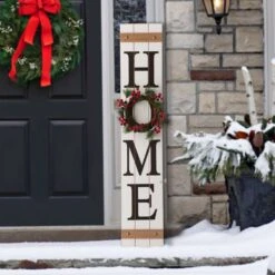 Glitzhome Multicolored Home With 3 Interchangeable Floral Wreaths Porch Sign 42 In. 13 Glitzhome Multicolored Home With 3 Interchangeable Floral Wreaths Porch Sign 42 In. -Roman Shop 79dd4cf0 4e5a 43c1 b687 e2a3831d8e75