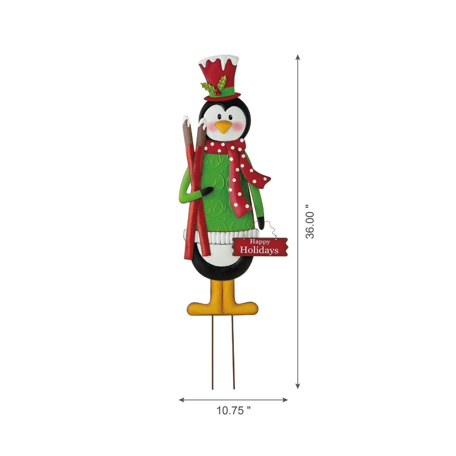 Glitzhome Penguin 36 In. Yard Stake 5 Glitzhome Penguin 36 In. Yard Stake - Image 3