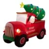 Glitzhome Santa On Pick Up Truck Decor 70.87 In. Inflatable -Roman Shop 83c0730c 8779 49fc aa58 ac6a7cad9291