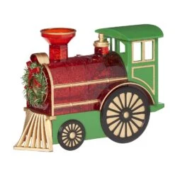 Roman Holiday LED Multicolored Musical Village With Santa Train Indoor Christmas Decor 6.25 In.
