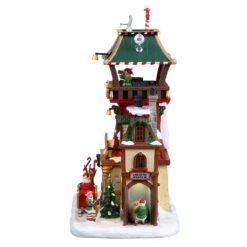 Lemax LED Multicolored North Pole Control Tower Christmas Village 10 In. -Roman Shop 8d31ef0a 9149 4a3b 8bbe 60380a00b282