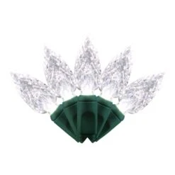 Holiday Bright Lights LED C6 Pure White 200 Ct String Christmas Lights 50 Ft.