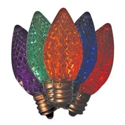 Holiday Bright Lights LED C7 Multicolored 25 Ct Replacement Christmas Light Bulbs