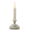 Xodus Innovations LED Pewter Flameless Flickering Candle 8.5 In.
