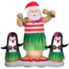 Gemmy Airblown Animated Hula Santa Dance/Penguin Scene 5.5 Ft. Inflatable -Roman Shop 9b4a0000 2354 460f ad09 85b8d9c5d1f9