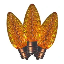 Holiday Bright Lights LED C9 Yellow 25 Ct Replacement Christmas Light Bulbs