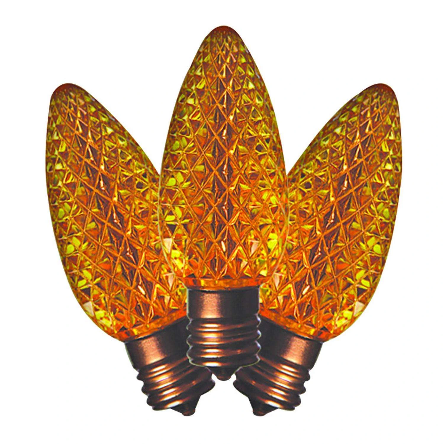 Holiday Bright Lights LED C9 Yellow 25 Ct Replacement Christmas Light Bulbs 3 Holiday Bright Lights LED C9 Yellow 25 Ct Replacement Christmas Light Bulbs