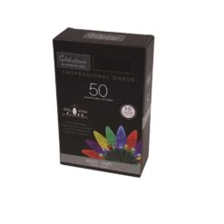 Celebrations Platinum LED C6 Multicolored 50 Ct String Christmas Lights 25 Ft. -Roman Shop 9ddb7d15 2e5c 4313 b52b f8485a423ecd