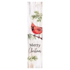 P Graham Dunn Multicolored Merry Christmas Porch Sign 47 In.