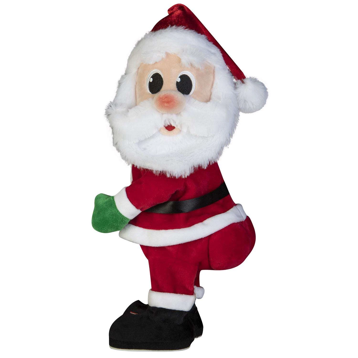Gemmy Multicolored Cheek To Cheek Twerking Santa Animated Decor 14.96 In. 3 Gemmy Multicolored Cheek To Cheek Twerking Santa Animated Decor 14.96 In.