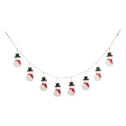 Glitzhome 6 Ft. L Snowman Garland