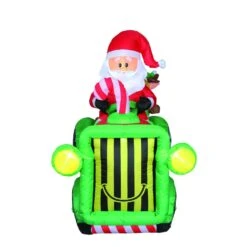 Celebrations Santa With Tractor 6 Ft. Inflatable