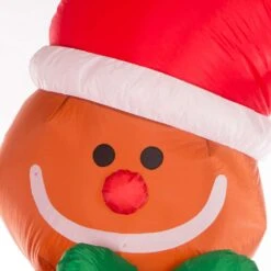 Glitzhome Gingerbread Man Decor 94.49 In. Inflatable -Roman Shop b7aa7239 e413 4f1c a21c f9637fc40c3d