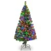National Tree Company 5 Ft. Full LED 150 Ct Evergreen Color Changing Fiber Optic Tree -Roman Shop b8e8e995 f152 4409 b86d 0c96d968124d