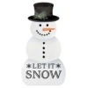 P Graham Dunn Black/White Snowman Let It Snow Table Decor 7 In.