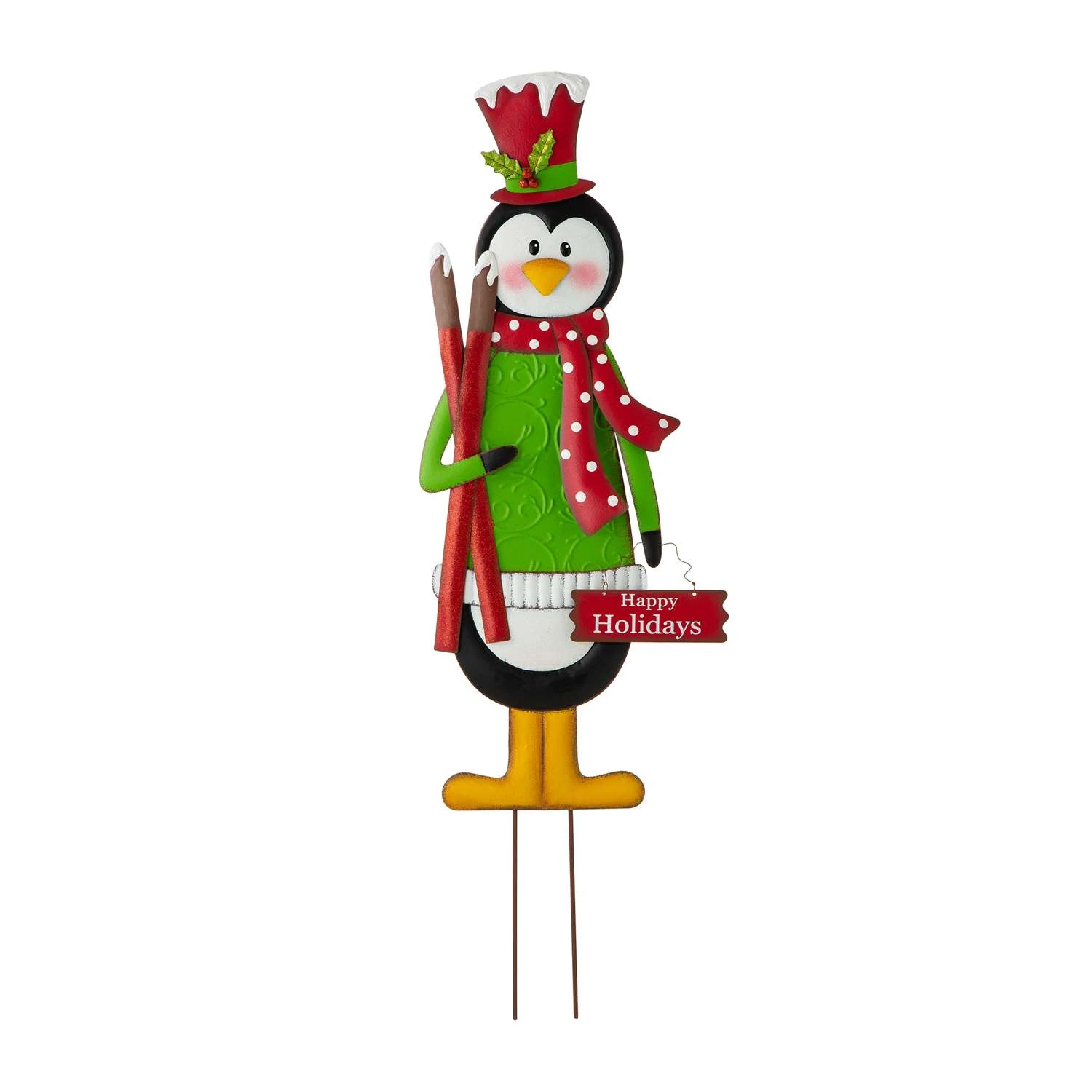 Glitzhome Penguin 36 In. Yard Stake 3 Glitzhome Penguin 36 In. Yard Stake