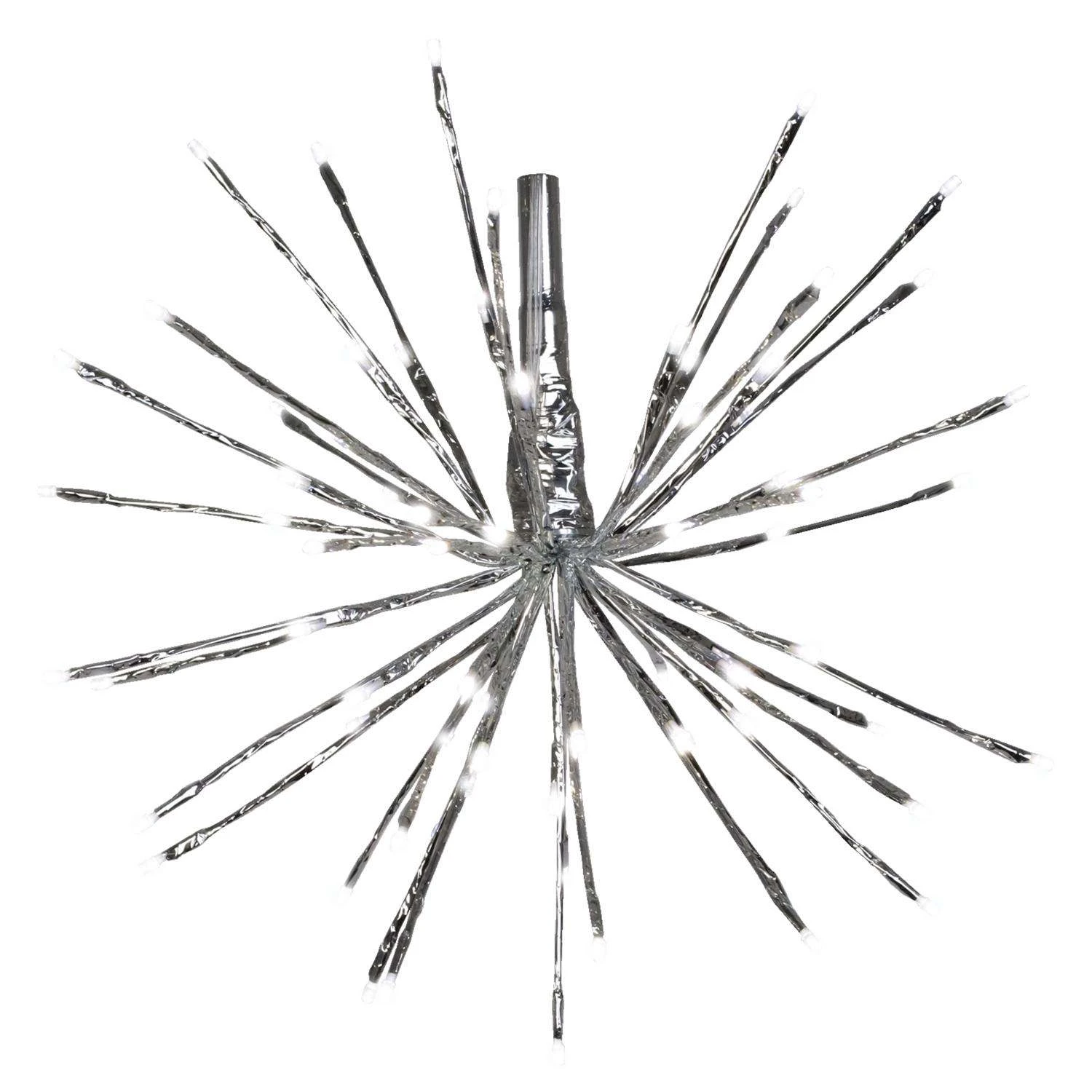 Celebrations LED Pure White Silver Radiant Blast 16 In. Pathway Decor 3 Celebrations LED Pure White Silver Radiant Blast 16 In. Pathway Decor