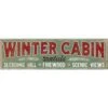 Open Road Brands Winter Cabin Sign 8 In. -Roman Shop c4a33ecf 5d40 42a8 a98e 3c2554735b9b